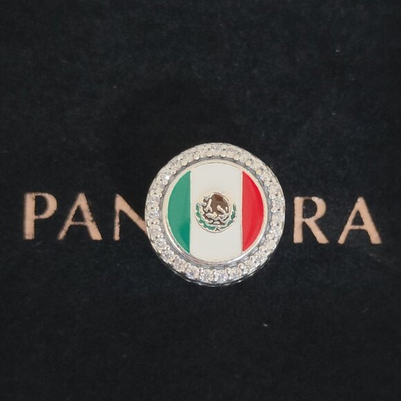 Pandora Jewelry - Pandora Mexico Flag Charm Bead Travel Destination Pendant S925 Silver with box